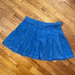 NWOT American Eagle Denim Cheer Skirt size 8